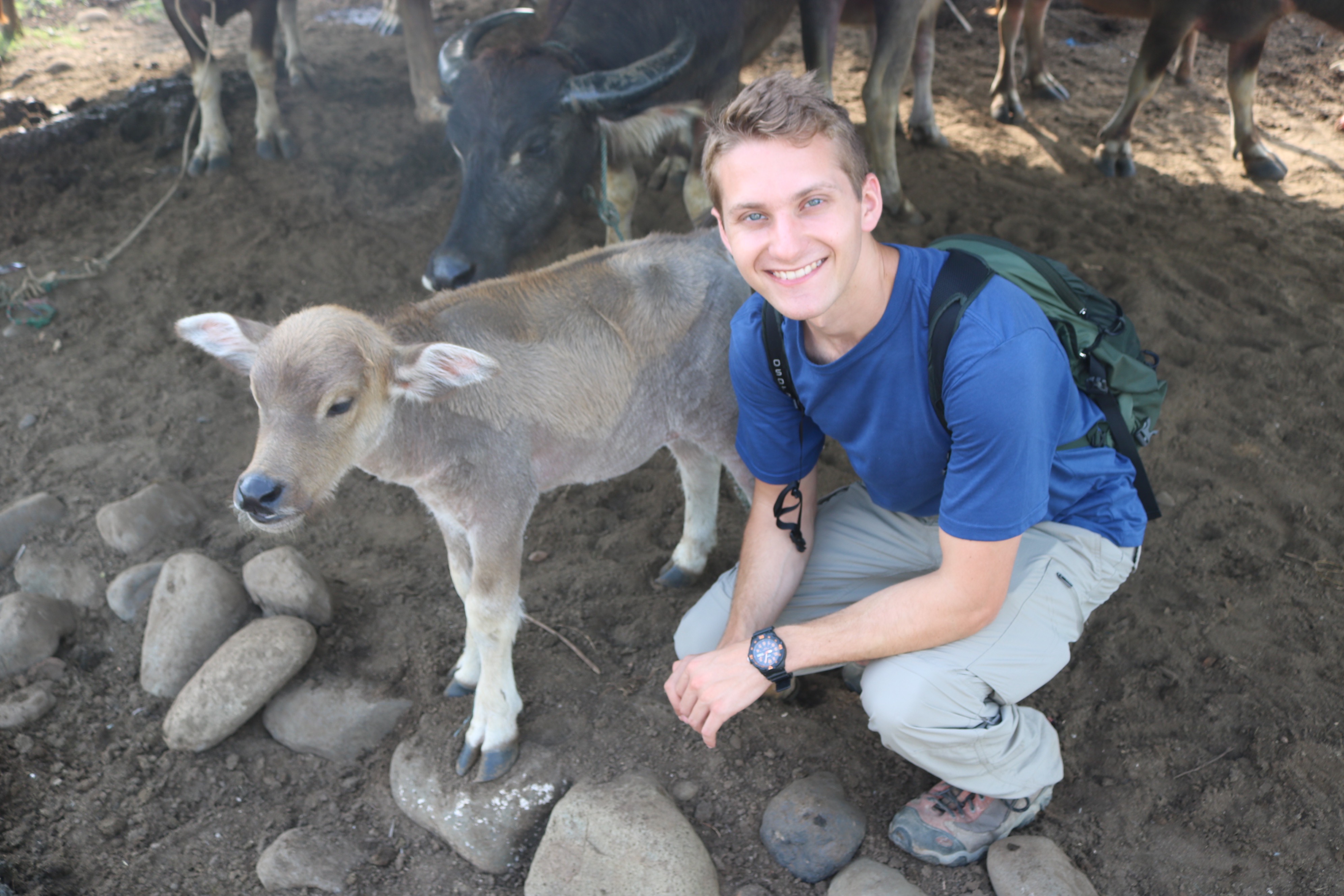 Eric Teplitz shown with a calf