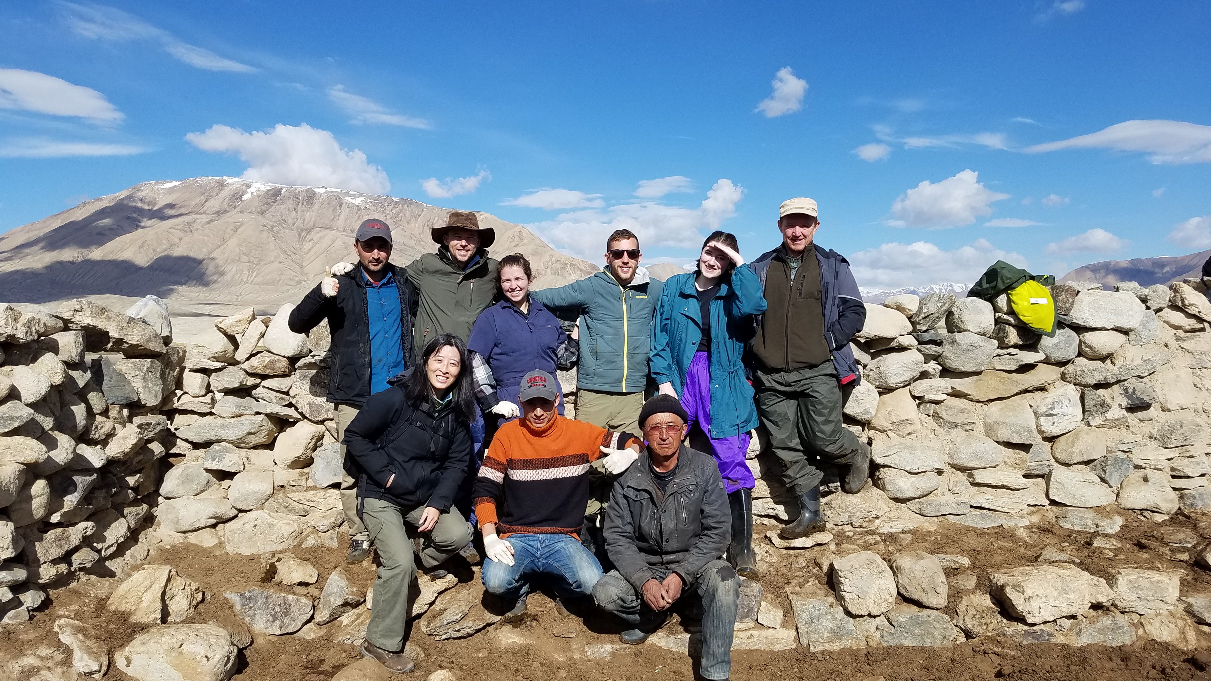 Snow Leopard researcy team in the field