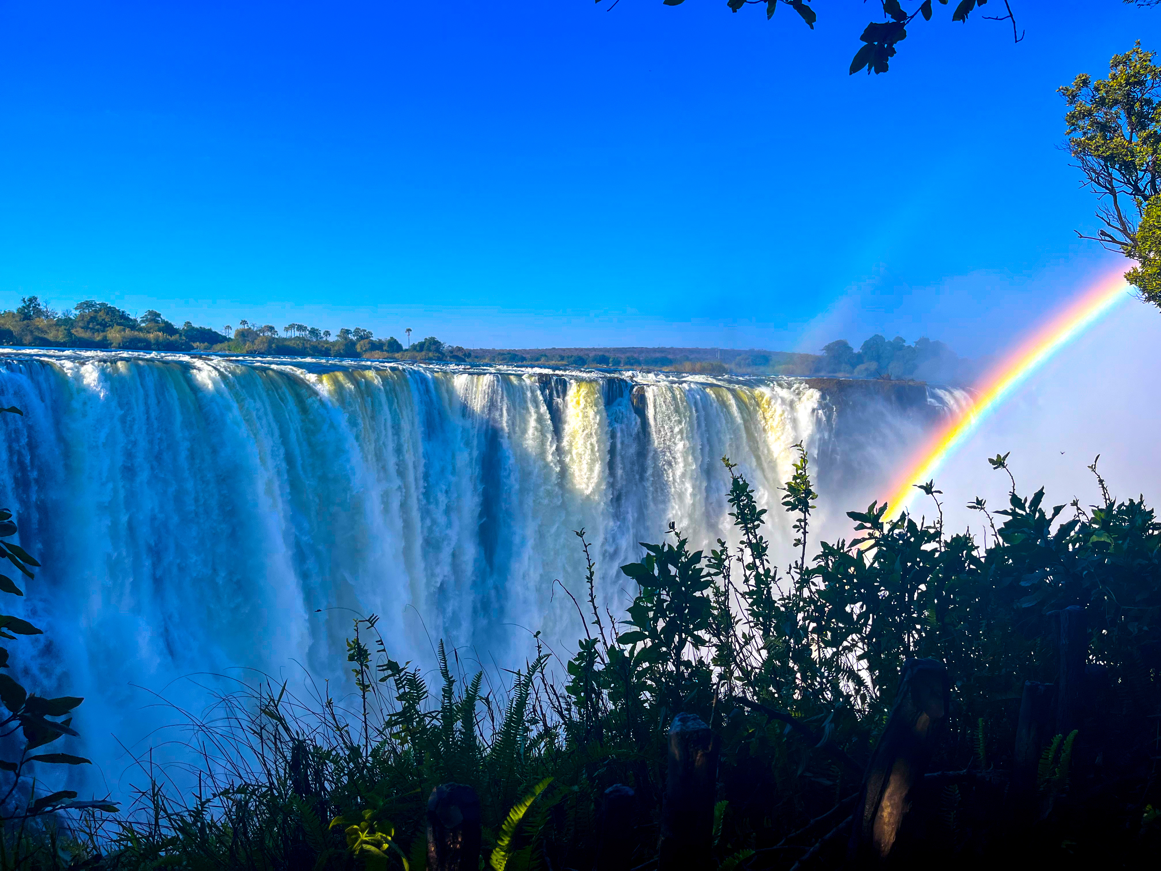 Victoria Falls, a UNESCO World Heritage Site, is one of the largest waterfalls in the world.