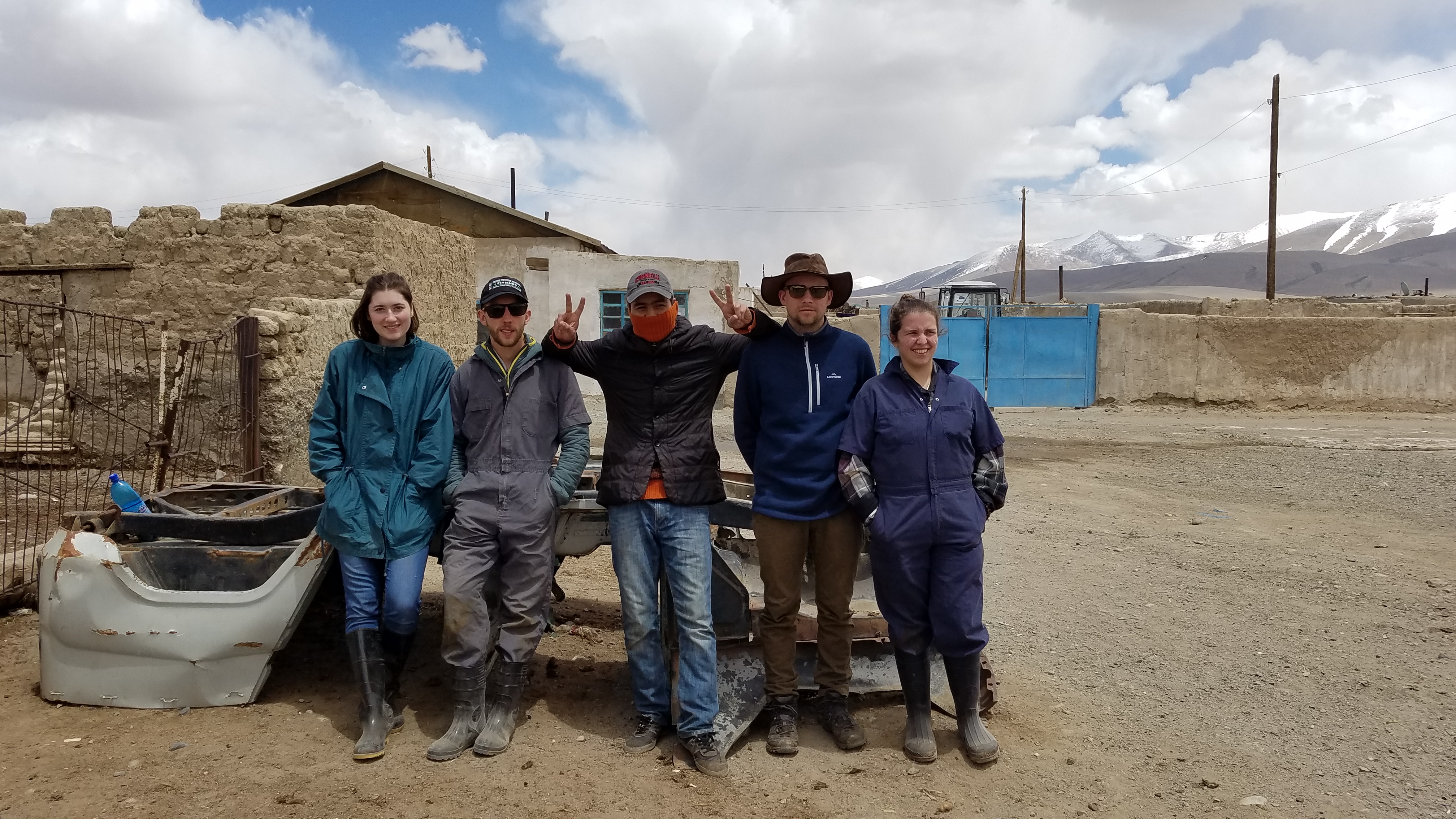 The livestock sampling team in Alichur