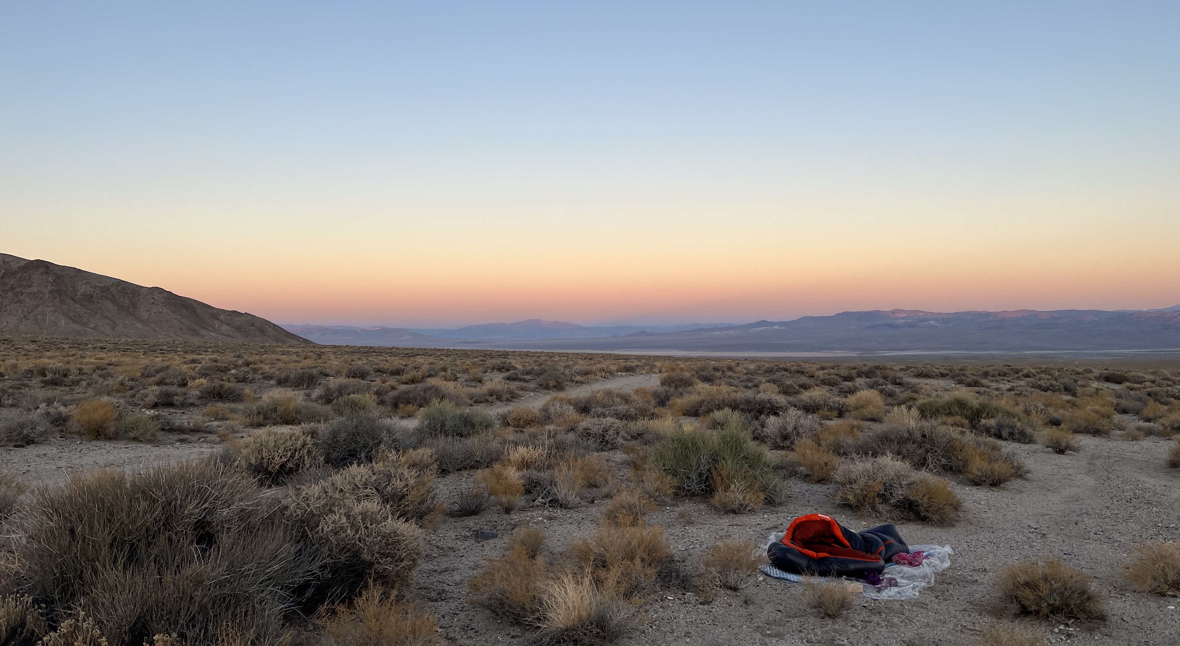 campsite in the field