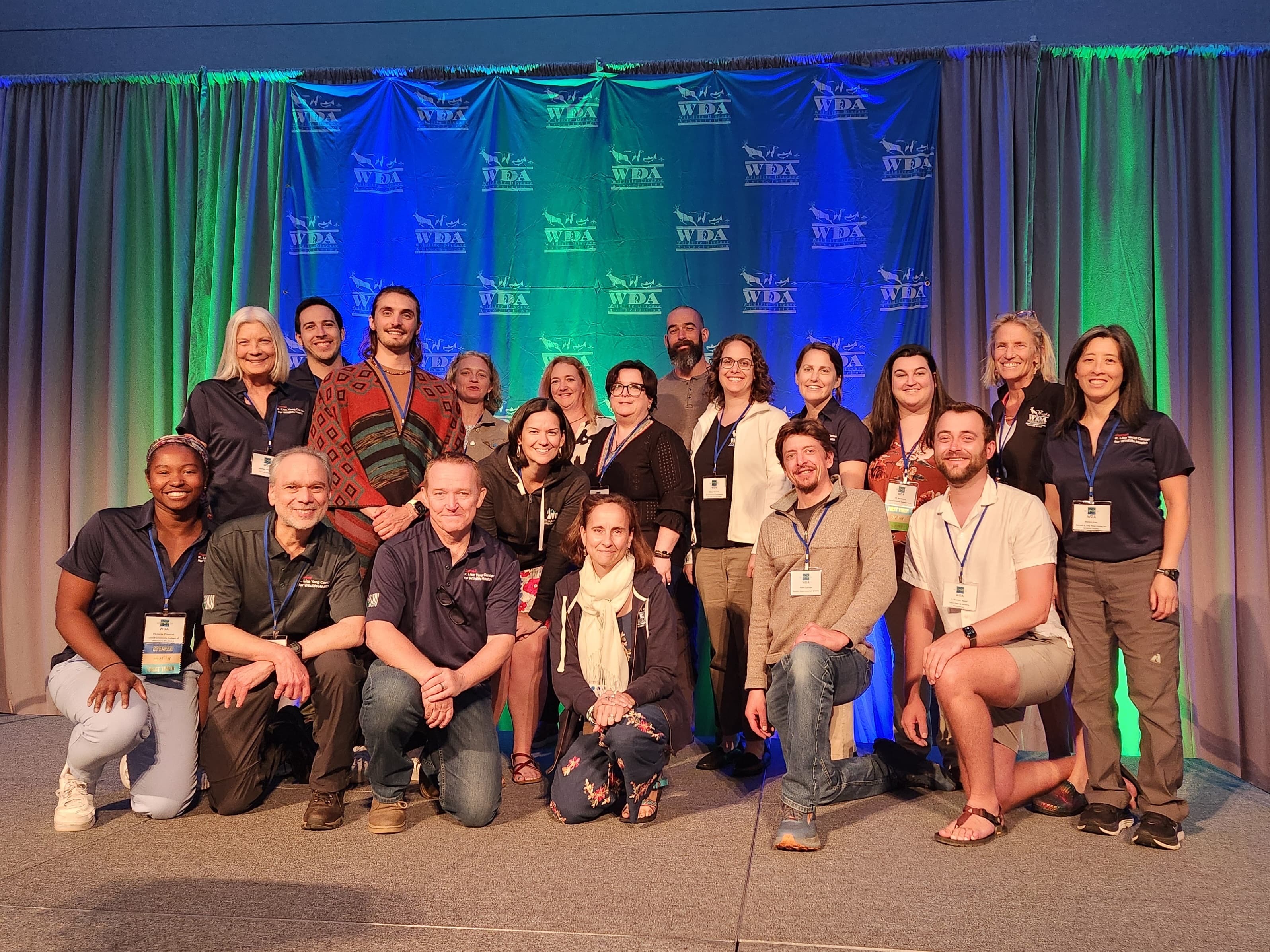 Several people smiling at the camera.