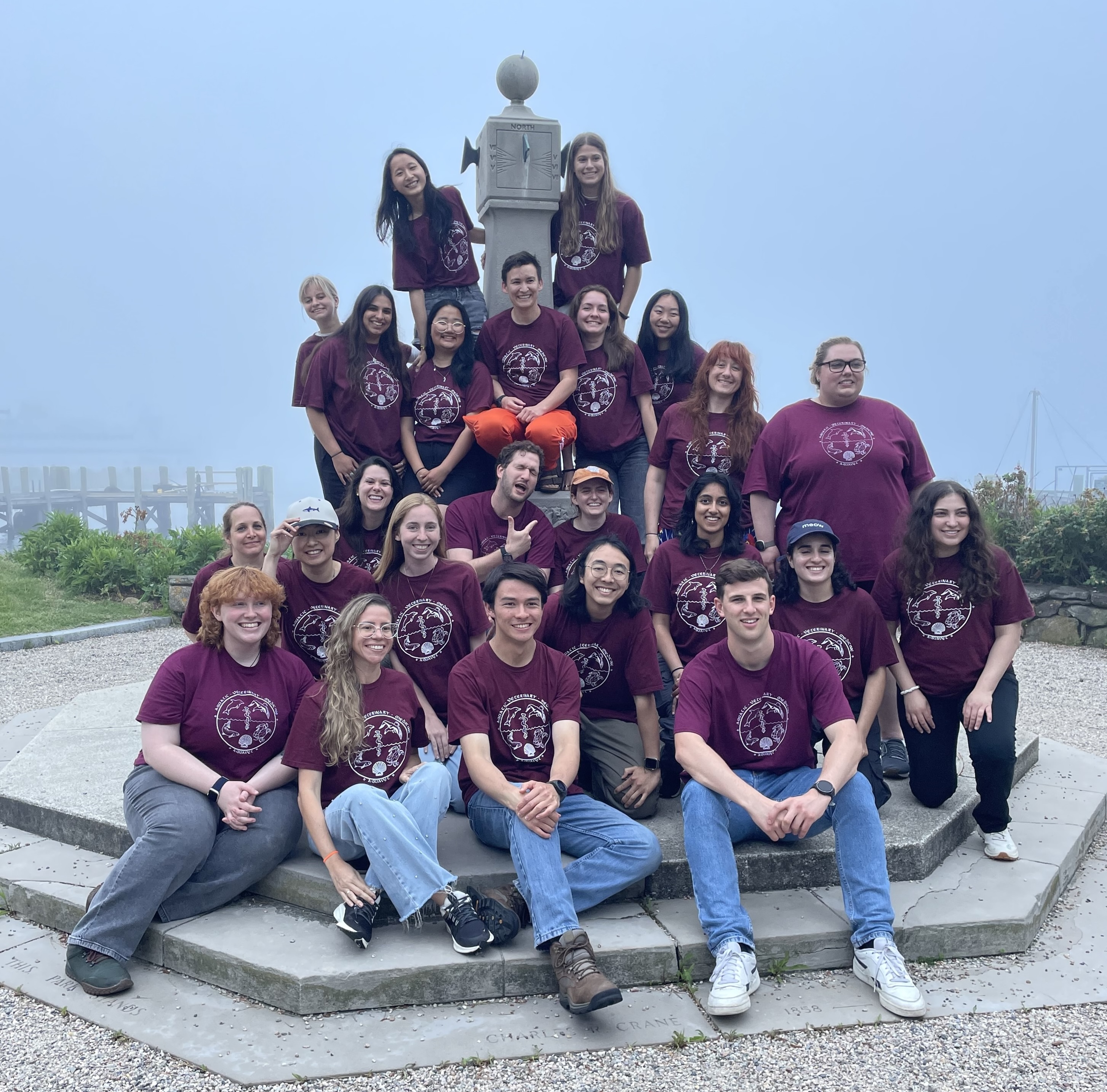 The AQUAVET I students gathered together