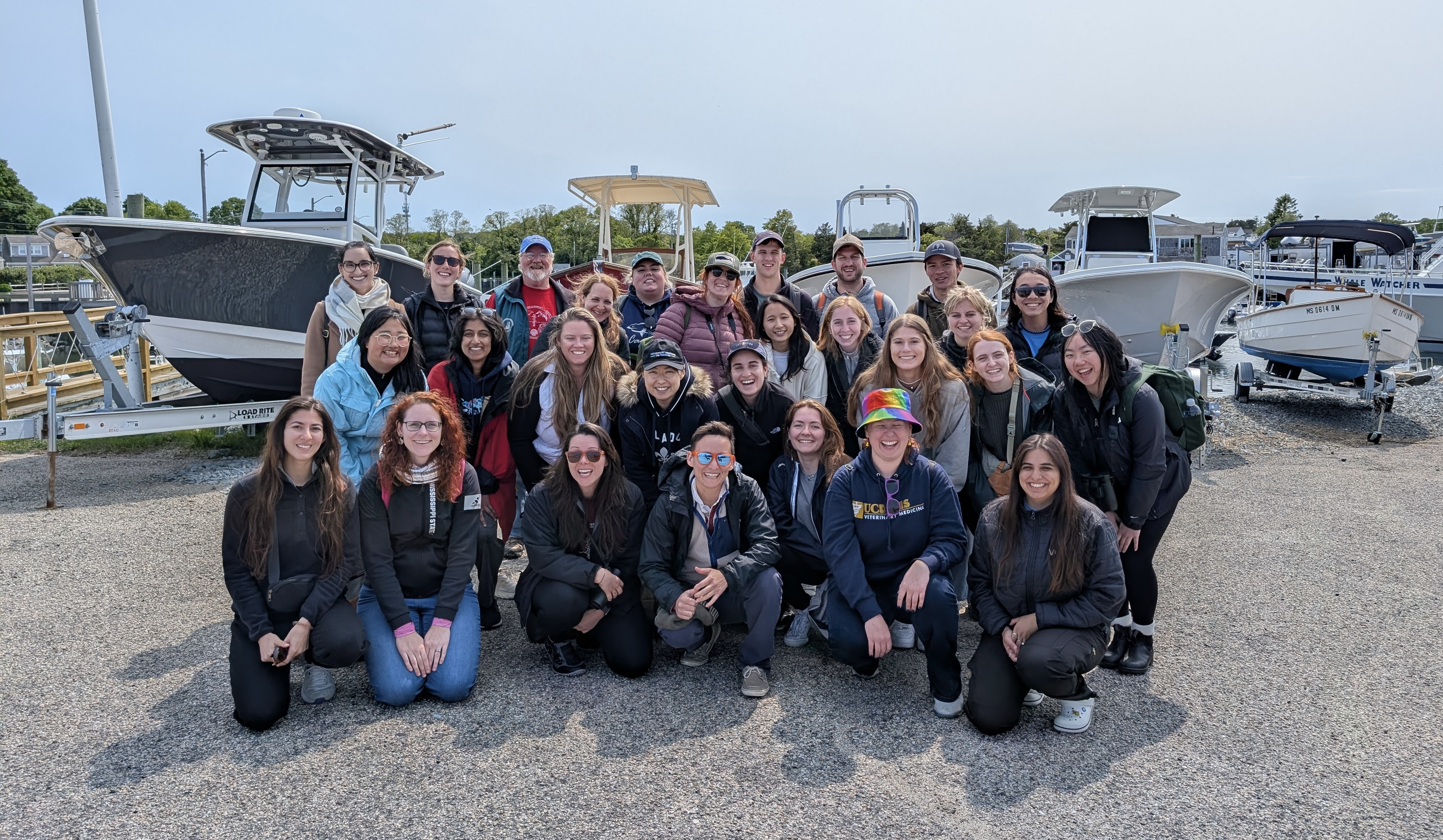 AQUAVET I and II students with Rod Getchell