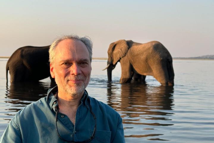 Dr. Steve Osofsky, director of the Cornell K. Lisa Yang Center for Wildlife Health, in northern Botswana. Photo provided by Dr. Osofsky