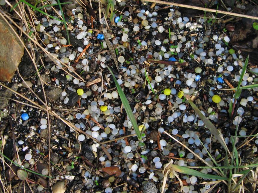 Nurdles-plastic gravel by Barbara Agnew