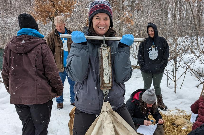 Jennifer Bloodgood in the field.